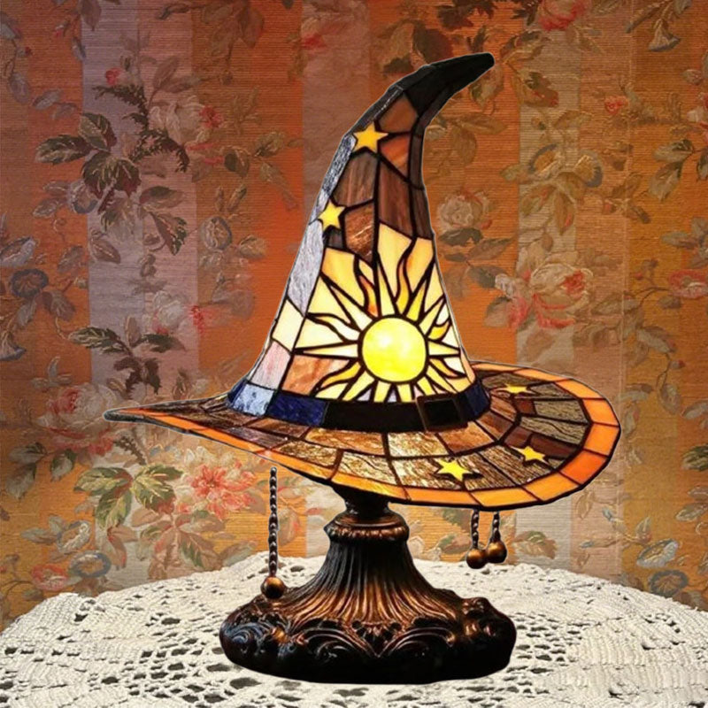 🎃Ilumine su noche imaginativ🧙♀️Luz nocturna con sombrero de bruja