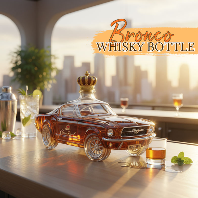 🥃Botella de whisky Mustang