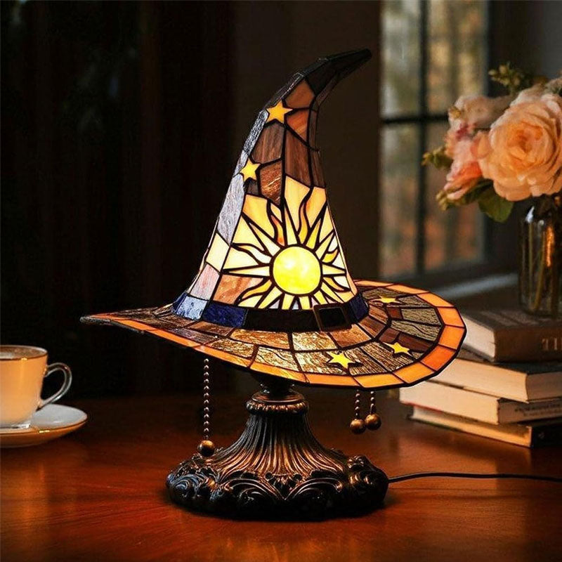 🎃Ilumine su noche imaginativ🧙♀️Luz nocturna con sombrero de bruja