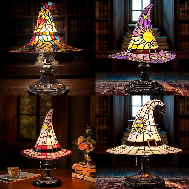 🎃Ilumine su noche imaginativ🧙♀️Luz nocturna con sombrero de bruja