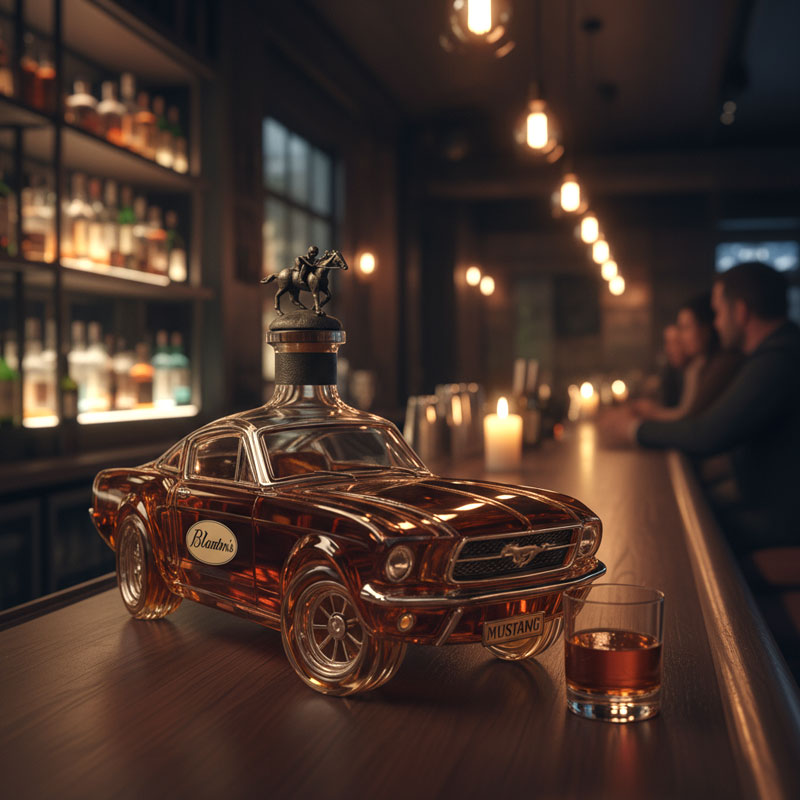 🥃Botella de whisky Mustang