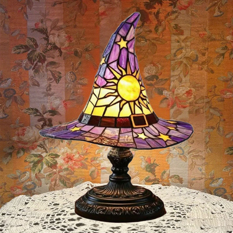 🎃Ilumine su noche imaginativ🧙♀️Luz nocturna con sombrero de bruja