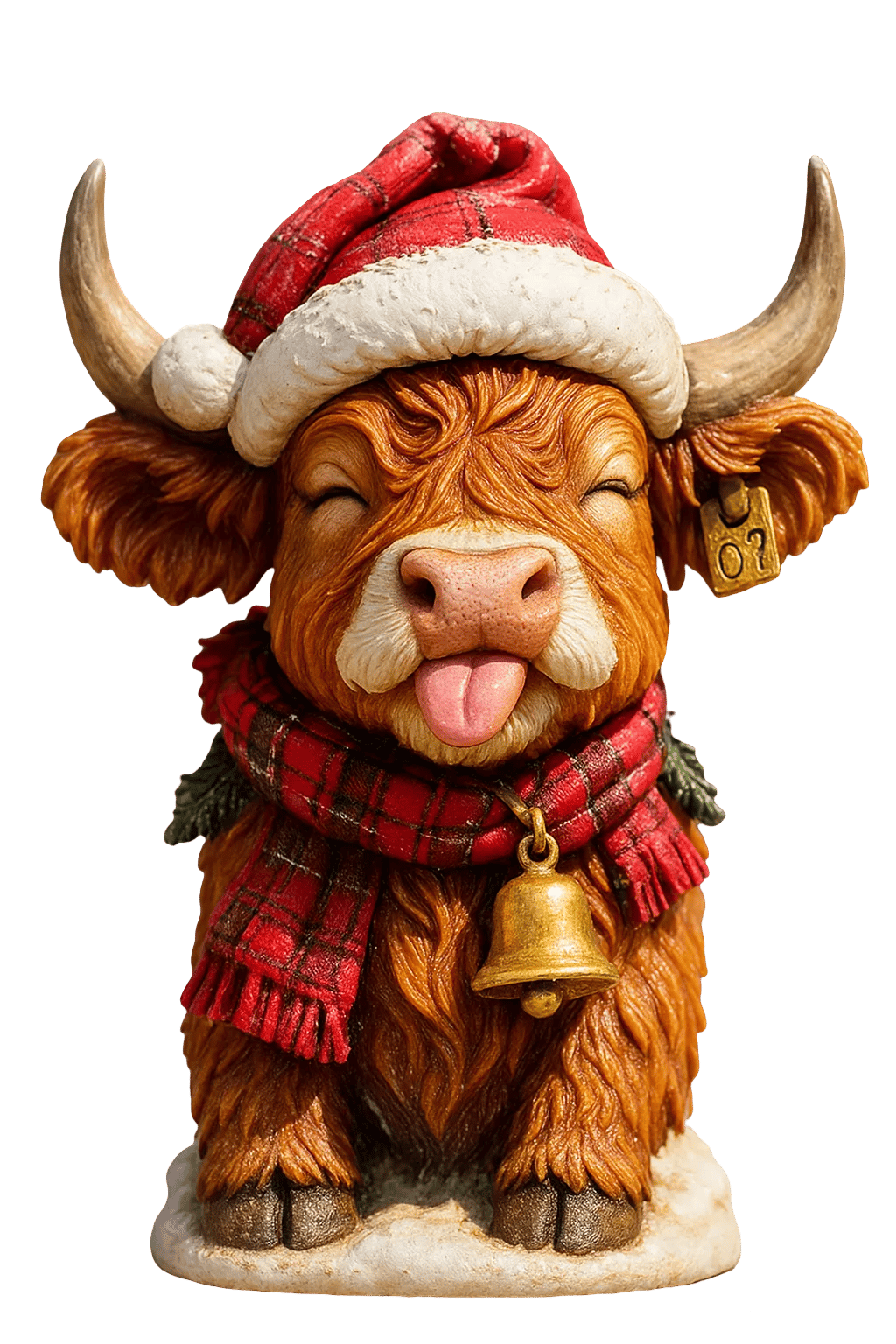 🐮Calendario de Adviento de Vacas Highland 2025🎄 - Muñeca 3D de Vaca Highland Hecha a Mano (24 Piezas)