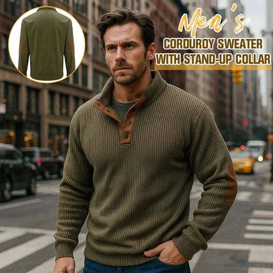 👔Chaqueta de terciopelo con cuello alto