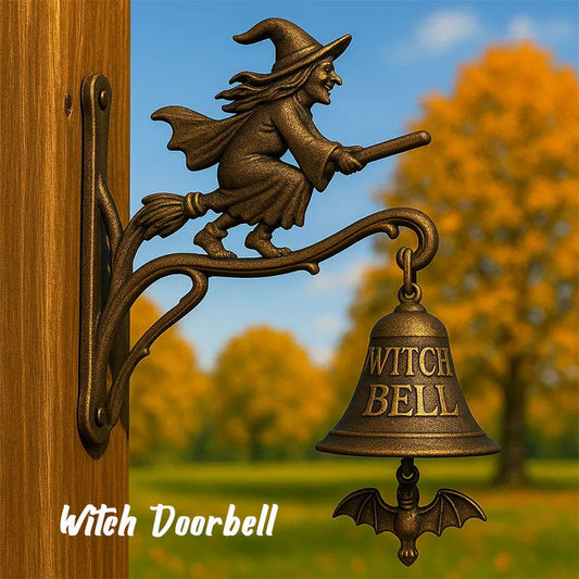 🧙‍♀️Deje que la magia dé la bienvenida a sus invitados desde la puerta🔔El timbre de la bruja