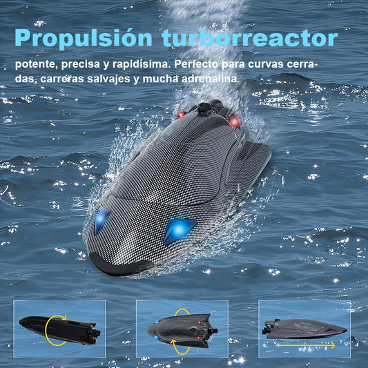 🚤Lancha rápida teledirigida de fibra de carbono