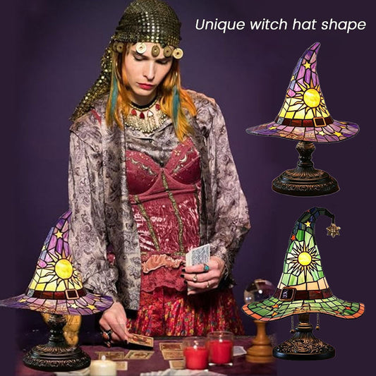 🎃Ilumine su noche imaginativ🧙‍♀️Luz nocturna con sombrero de bruja