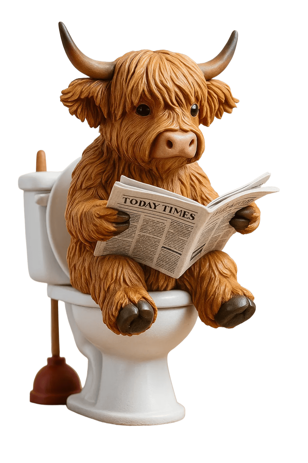 🐮Calendario de Adviento de Vacas Highland 2025🎄 - Muñeca 3D de Vaca Highland Hecha a Mano (24 Piezas)