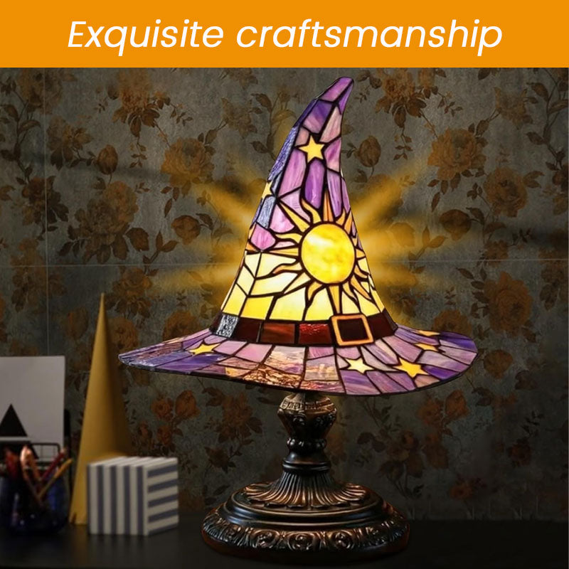 🎃Ilumine su noche imaginativ🧙‍♀️Luz nocturna con sombrero de bruja