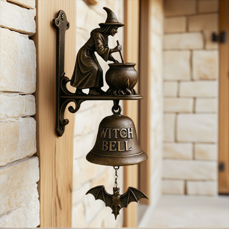 🧙‍♀️Deje que la magia dé la bienvenida a sus invitados desde la puerta🔔El timbre de la bruja