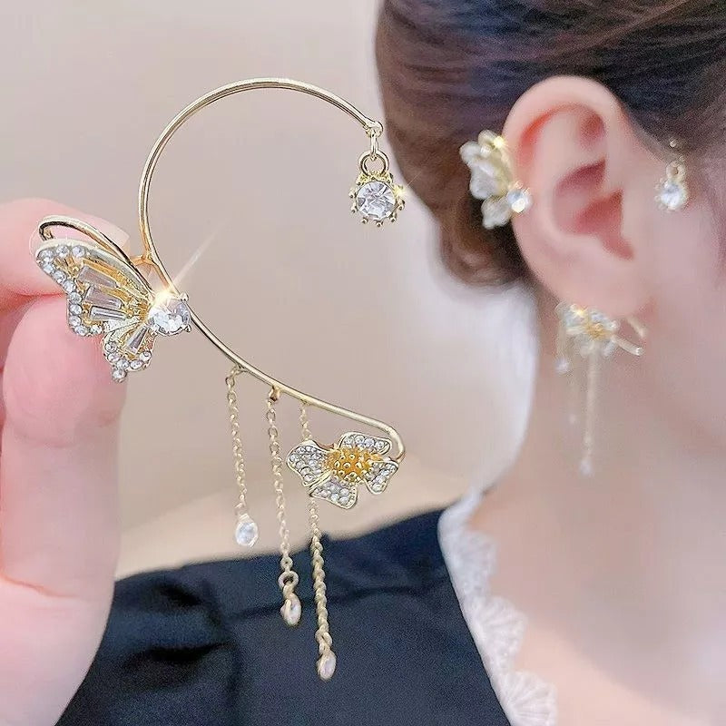✨🦋 Pendientes de circonita con mariposa💖