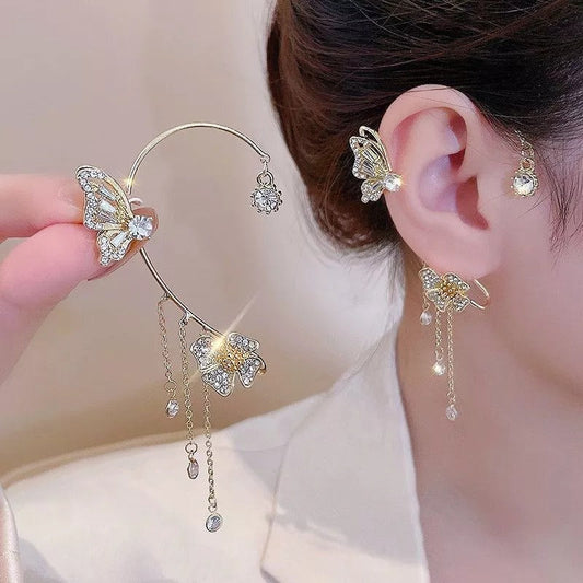 ✨🦋 Pendientes de circonita con mariposa💖