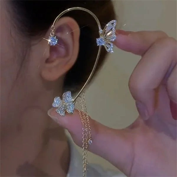 ✨🦋 Pendientes de circonita con mariposa💖