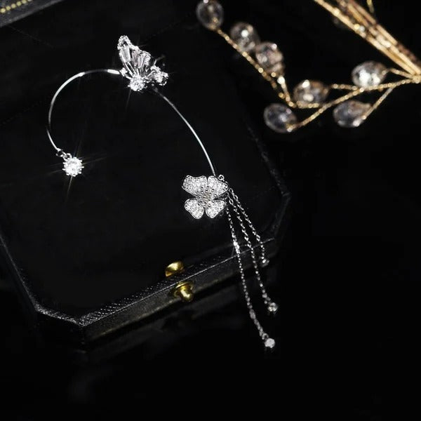 ✨🦋 Pendientes de circonita con mariposa💖